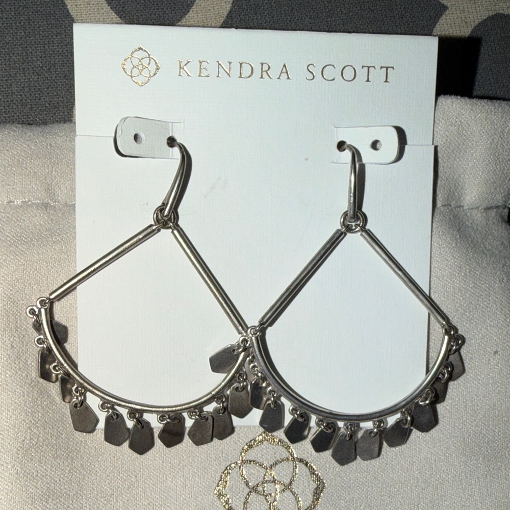 Kendra Scott Silver Geometric Earrings